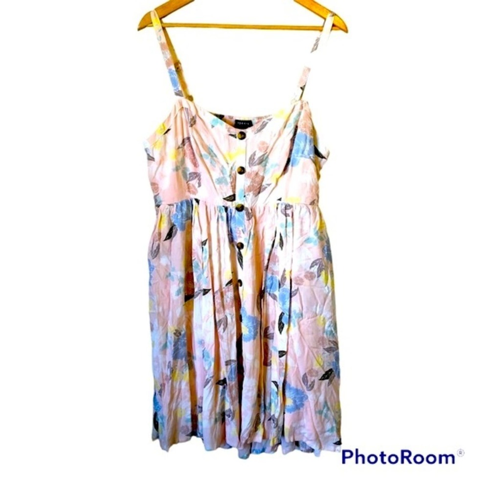 NWOT Torrid Dress Women's 14 16 Floral Tropical Pockets White Hawaiian Midi Cute